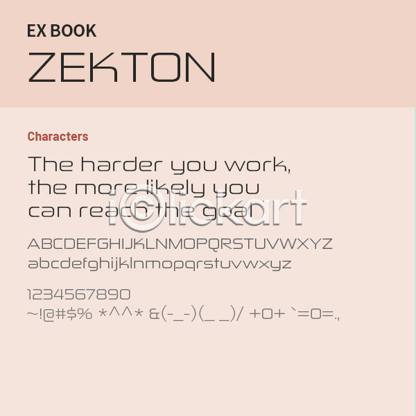 사람없음 OTF 설치폰트 Typodermic(서체) zekton(서체) 낱개폰트 디자인서체 볼드체 산세리프체 알파벳 영문폰트 영어 폰트