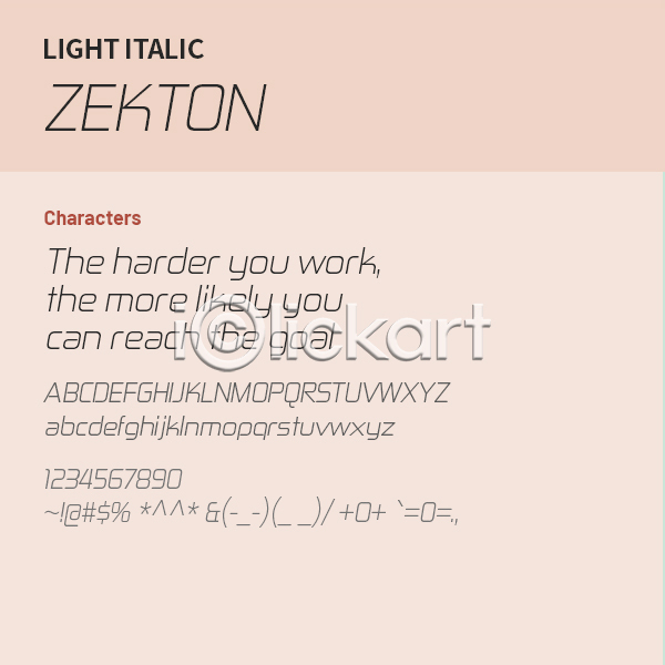 사람없음 OTF 설치폰트 Typodermic(서체) zekton(서체) 낱개폰트 디자인서체 라이트체 산세리프체 알파벳 영문폰트 영어 이탤릭체 폰트