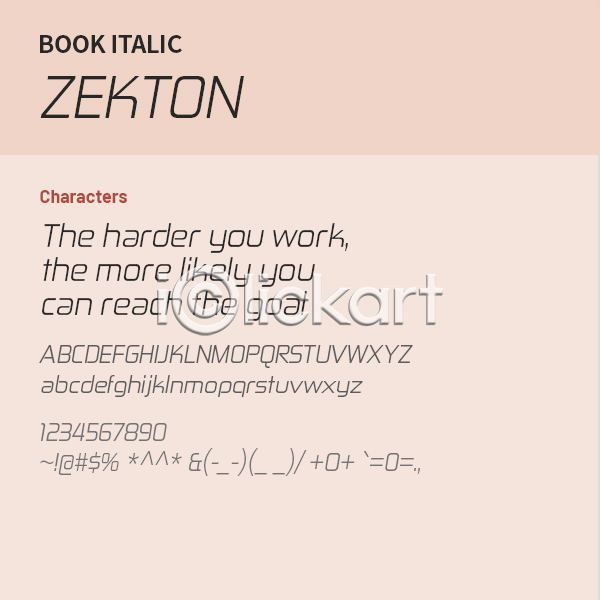 사람없음 OTF 설치폰트 Typodermic(서체) zekton(서체) 낱개폰트 디자인서체 볼드체 산세리프체 알파벳 영문폰트 영어 이탤릭체 폰트