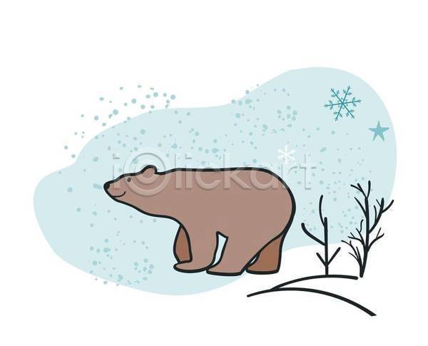 산책 추위 EPS 일러스트 해외이미지 겨울 곰 나무 눈송이 동물 동화 만화 새해 숲 신용카드 야생동물 전나무 직물 크리스마스 파란색 풍경(경치) 휴가 흰색
