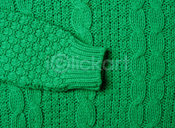 사람없음 JPG 포토 해외이미지 니트 뜨개질 백그라운드 질감 초록색