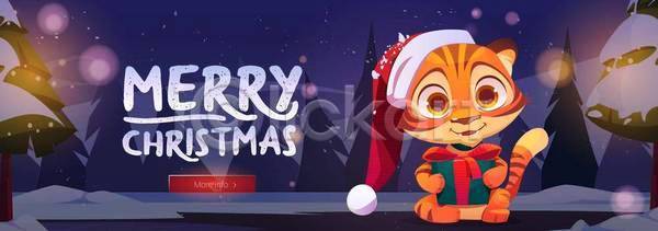 새로움 축하 행복 EPS 일러스트 해외이미지 12월 겨울 고양이 나무 눈내림 디자인 만화 모자 배너 백그라운드 빨간색 산타클로스 상자 선물 소나무 숲 신용카드 야간 연도 인사 일러캐릭터 자연 장면 전나무 초록색 침엽수 캐릭터 크리스마스 클라우스 포스터 폭설 풍경 해외일러스트 호랑이 활 휴가 흰색