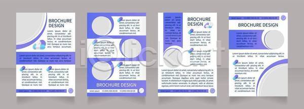 사람없음 EPS 일러스트 해외이미지 디자인 레이아웃 문서 보라색 비즈니스 세트 알약 원형 자료 텍스트 팜플렛 포스터 해외일러스트