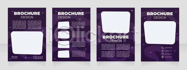 사람없음 EPS 일러스트 해외이미지 디자인 레이아웃 문서 반짝임 보라색 비즈니스 사각형 세트 우주 자료 텍스트 팜플렛 포스터 해외일러스트