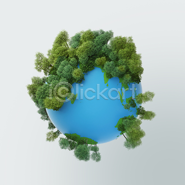사람없음 3D PSD 디지털합성 편집이미지 나무 숲 자연보호 지구 초록색 친환경 파란색 편집 편집소스