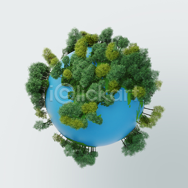 사람없음 3D PSD 디지털합성 편집이미지 나무 숲 자연보호 지구 초록색 친환경 파란색 편집 편집소스
