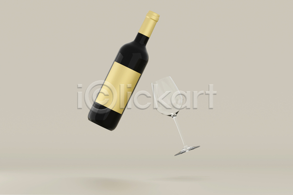사람없음 3D JPG 포토 해외이미지 목업 와인 와인병 와인잔