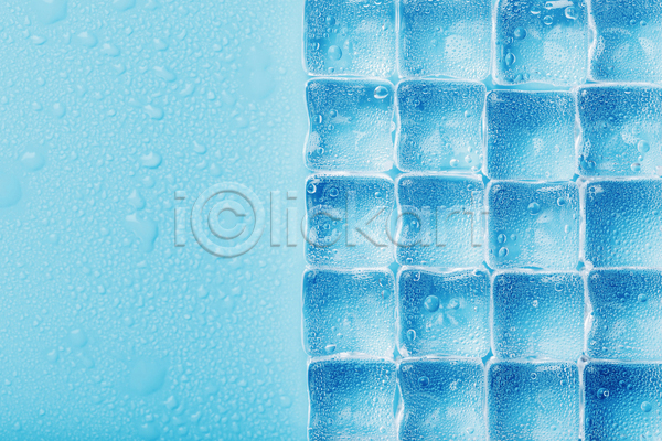 시원함 차가움 사람없음 JPG 포토 해외이미지 백그라운드 얼음 큐브 투명 하늘색