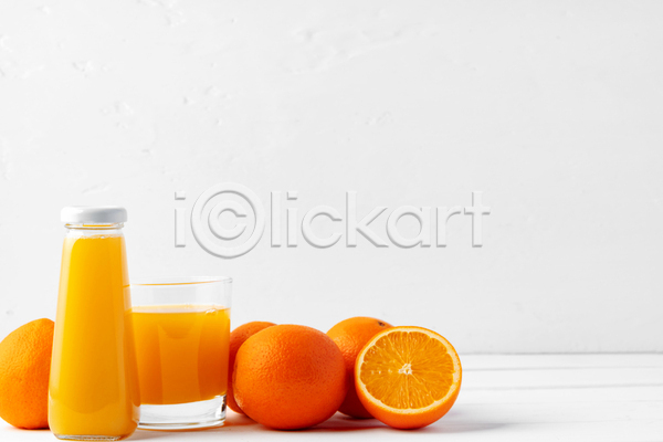 사람없음 JPG 포토 해외이미지 병음료 오렌지 오렌지주스 주황색 카피스페이스