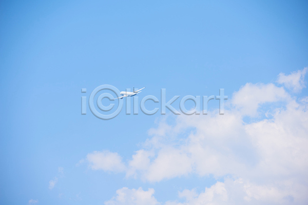 사람없음 JPG 포토 해외이미지 구름(자연) 맑음 비행기 야외 자연 주간 하늘