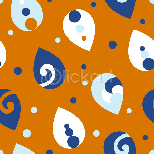 사람없음 JPG 일러스트 해외이미지 갈색 물방울 물방울무늬 원형 파란색 패턴 패턴백그라운드