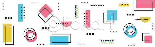 화려 사람없음 EPS 일러스트 해외이미지 기하학 도형 멤피스디자인 백그라운드 선 추상 컬러풀 패턴 해외일러스트