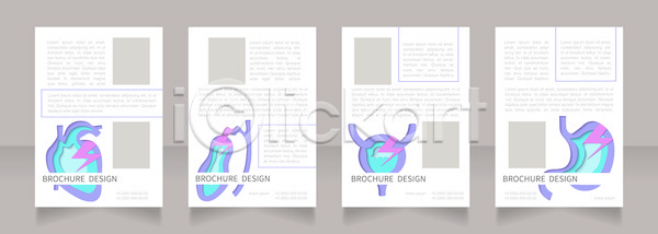 사람없음 JPG 포토 해외이미지 디자인 레이아웃 문서 번개모양 보라색 비즈니스 사각형 세트 심장 위장(내장기관) 자료 장기(의학) 진료 텍스트 팜플렛 페이퍼아트 포스터 흰색