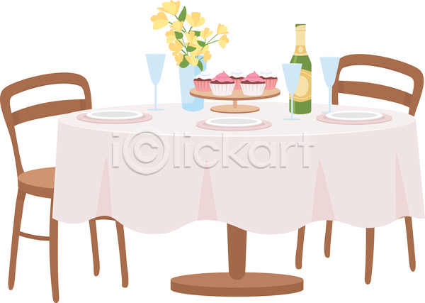 사람없음 JPG 포토 해외이미지 가구 꽃병 샴페인잔 술병 음식 의자 탁자