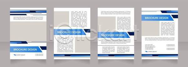 사람없음 EPS 일러스트 해외이미지 디자인 레이아웃 문서 비즈니스 사각형 세트 자료 텍스트 파란색 팜플렛 포스터 해외일러스트 흰색
