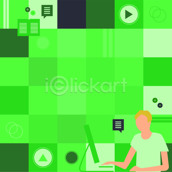 남자 성인 성인남자한명만 한명 JPG 포토 해외이미지 디자인 모니터 백그라운드 비즈니스 비즈니스맨 상반신 얼굴없음 연두색 초록색 컴퓨터