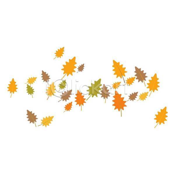 사람없음 EPS 일러스트 해외이미지 가을(계절) 낙엽 단풍 엘리먼트 잎