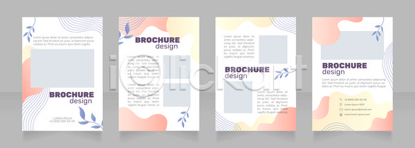 사람없음 JPG 일러스트 해외이미지 곡선 디자인 레이아웃 모양 문서 비즈니스 사각형 세트 웨이브 자료 추상 텍스트 파스텔톤 팜플렛 포스터 풀(식물) 해외일러스트 흰색