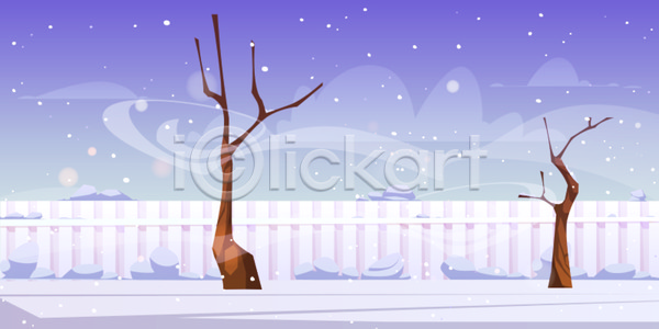 추위 사람없음 JPG 포토 해외이미지 겨울 나무 눈내림 돌(바위) 백그라운드 울타리 풍경(경치)