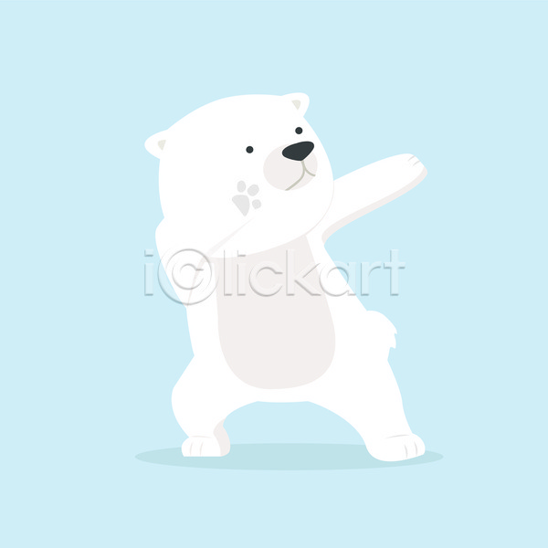 사람없음 JPG 일러스트 포토 해외이미지 곰캐릭터 디자인 북극곰 춤 포즈