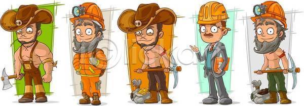 선택 EPS 일러스트 해외이미지 가죽 건축업자 고립 고무 공장 광부 그림자 도끼 동굴 만화 목재 문서 미소 배낭 백그라운드 붕대 서기 석탄 세트 손전등 수염 업무 엔지니어 여행 연필 유니폼 일러캐릭터 장갑 정장 카우보이 캐릭터 콧수염 클립아트 큼 탈의 해골모형 해외일러스트 헬멧 황금 힘