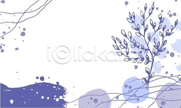 사람없음 EPS 일러스트 해외이미지 꽃봉오리 나뭇가지 라인아트 보라색 여름(계절) 추상 카피스페이스 포스터
