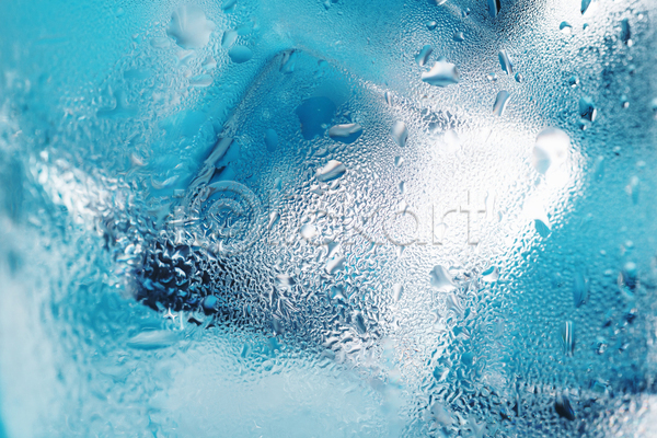 시원함 차가움 사람없음 JPG 근접촬영 포토 해외이미지 백그라운드 얼음 큐브 투명 하늘색
