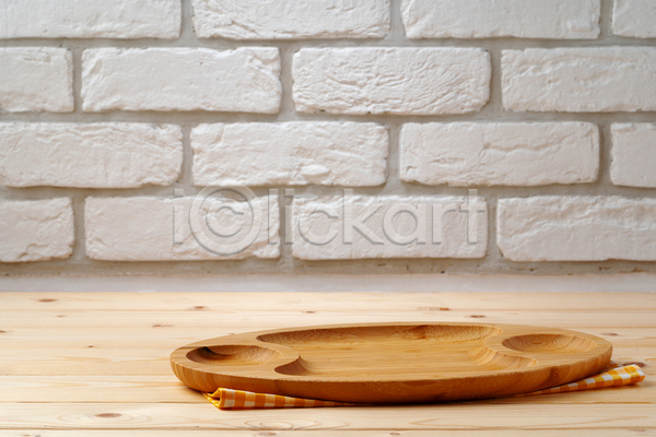 사람없음 JPG 포토 해외이미지 나무그릇 나무배경 냅킨 목재 벽돌 식탁보 오브젝트 흰배경