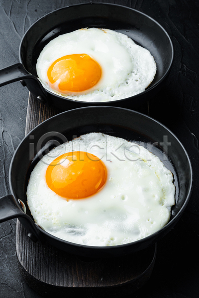 사람없음 JPG 포토 하이앵글 해외이미지 계란 계란요리 계란프라이 음식 프라이팬