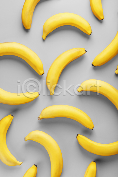사람없음 JPG 포토 해외이미지 노란색 바나나 백그라운드 패턴 패턴백그라운드 회색