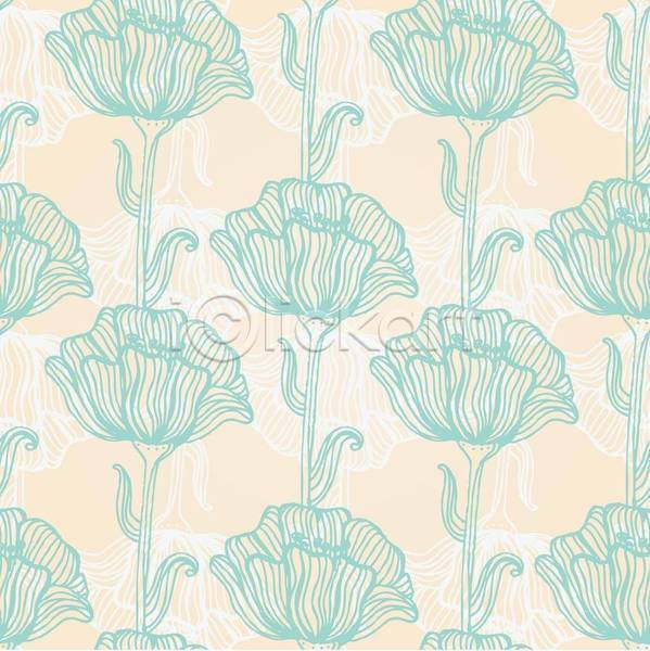 사람없음 EPS 일러스트 해외이미지 꽃 꽃무늬 디자인 미술 백그라운드 패턴 패턴백그라운드