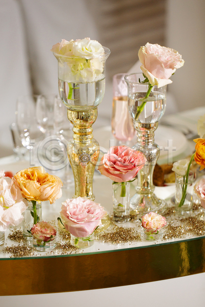 축하 사람없음 JPG 포토 해외이미지 결혼 꽃 디자인 이벤트 장식 탁자 파티