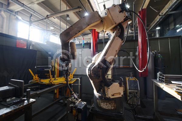 사람없음 JPG 포토 해외이미지 공장 기계 로봇 산업 실내 작업 장비