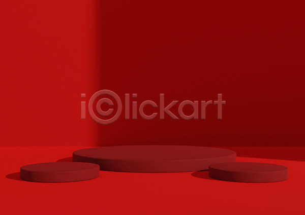 사람없음 3D JPG 일러스트 해외이미지 단상 빨간색 심플 원형