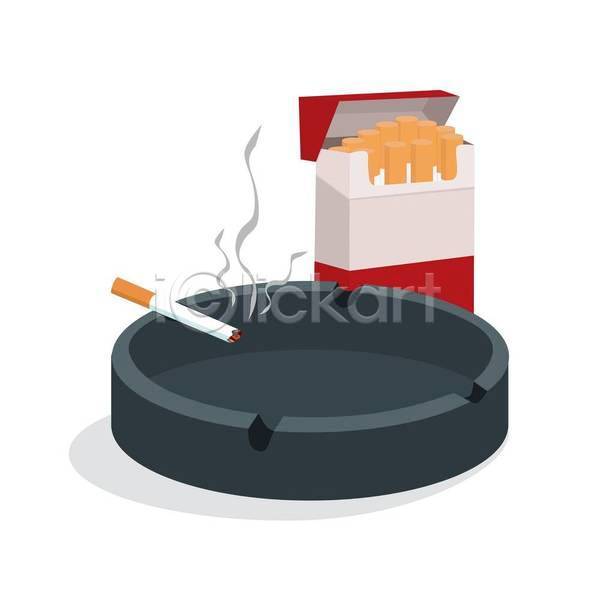 사람없음 EPS 일러스트 해외이미지 금연 담배 담배갑 담배꽁초 담배연기 재떨이 흡연 흡연금지