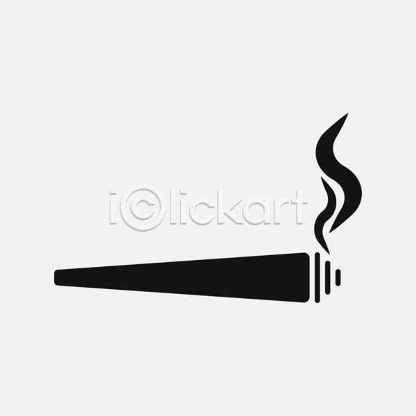 사람없음 EPS 일러스트 해외이미지 경고 금연 담배 담배꽁초 대마초 마리화나 연기 흡연 흡연금지