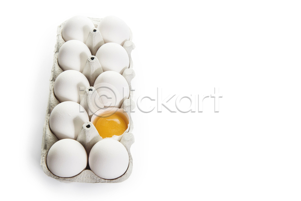 사람없음 JPG 포토 해외이미지 계란 계란판 깨짐 날계란 실내 흰배경