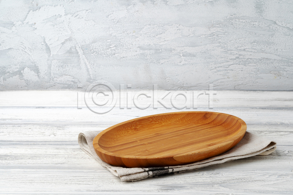 사람없음 JPG 포토 해외이미지 나무그릇 나무쟁반 냅킨 목재 식탁보 오브젝트 흰배경
