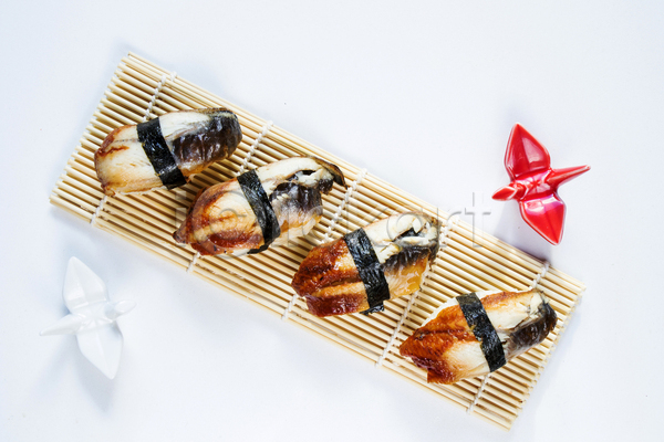 사람없음 JPG 포토 해외이미지 맛 맛있는 장어 조각 초밥 해물요리