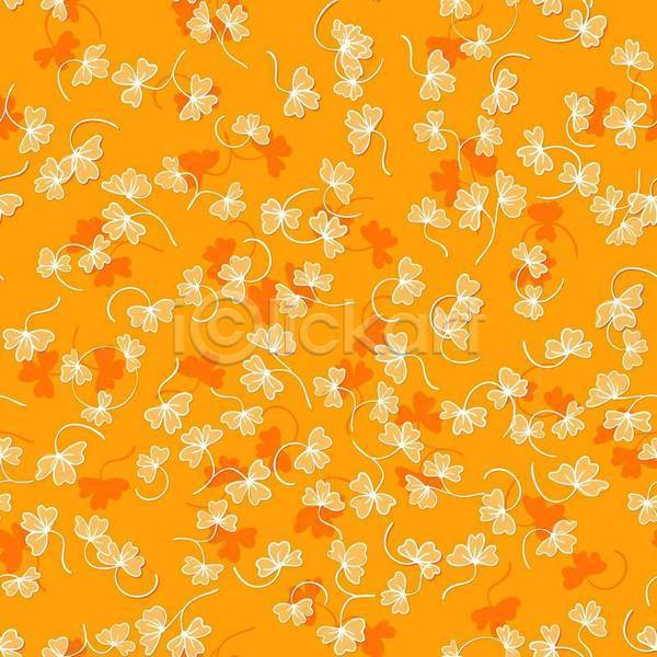 사람없음 EPS 일러스트 해외이미지 꽃 꽃백그라운드 디자인 주황색 패턴 패턴백그라운드 플라워패턴