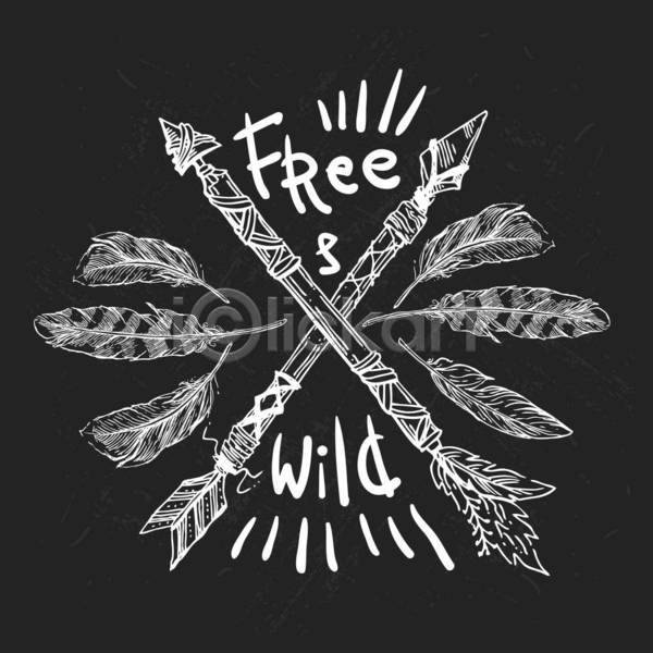 자유 사람없음 EPS 일러스트 해외이미지 깃털 디자인 스타일 엘리먼트 장식 컨셉 화살