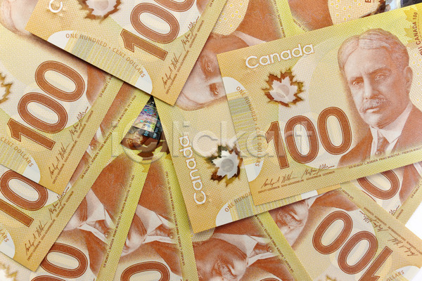 사람없음 JPG 포토 해외이미지 노란색 달러 대출 돈더미 지폐 캐나다
