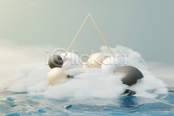 사람없음 3D JPG 포토 해외이미지 구름(자연) 그래픽 디자인 미술 백그라운드 삼각형 수면 스타일 연기 원형 장식 추상 컨셉 포디움 하늘색