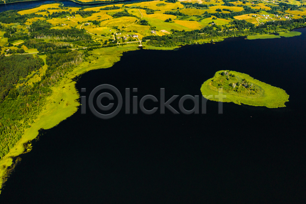 사람없음 JPG 포토 항공촬영 해외이미지 국립공원 내추럴 물 벨로루시 보호구역 섬 숲 여행 자연 풍경(경치) 호수