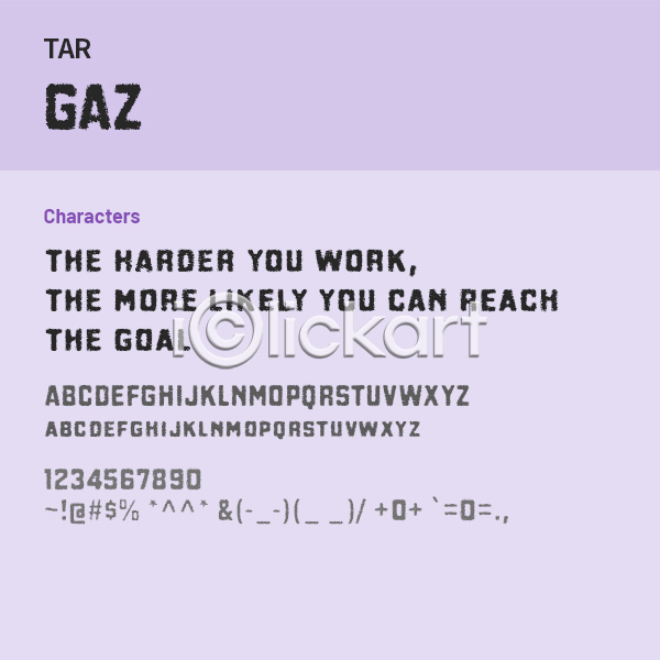 사람없음 OTF 설치폰트 Typodermic(서체) gaz(서체) 낱개폰트 디자인서체 산세리프체 알파벳 영문폰트 영어 폰트