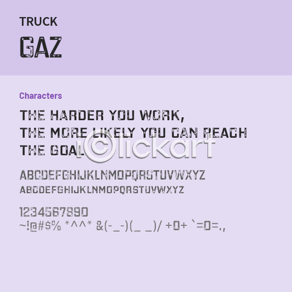 사람없음 OTF 설치폰트 Typodermic(서체) gaz(서체) 낱개폰트 디자인서체 산세리프체 알파벳 영문폰트 영어 폰트
