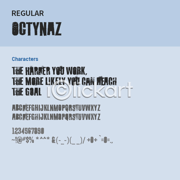 사람없음 OTF 설치폰트 Typodermic(서체) octynaz(서체) 낱개폰트 디자인서체 레귤러체 산세리프체 알파벳 영문폰트 영어 폰트