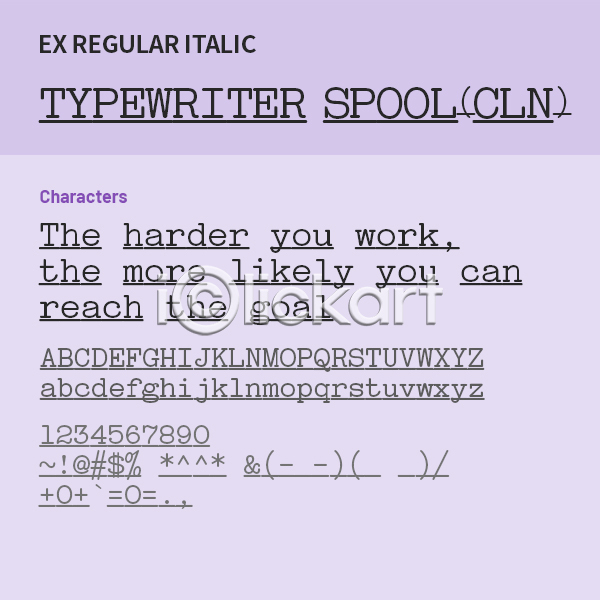 사람없음 OTF 설치폰트 Typodermic(서체) typewriterspoolcln(서체) typewriterspoolclnex(서체) 낱개폰트 디자인서체 레귤러체 알파벳 영문폰트 영어 이탤릭체 폰트 활자체