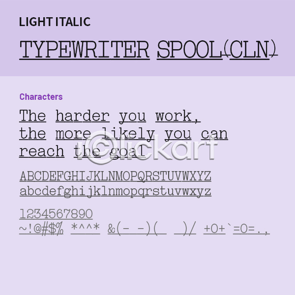 사람없음 OTF 설치폰트 Typodermic(서체) typewriterspoolcln(서체) 낱개폰트 디자인서체 라이트체 알파벳 영문폰트 영어 이탤릭체 폰트 활자체