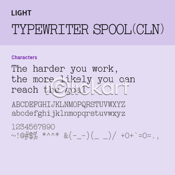 사람없음 OTF 설치폰트 Typodermic(서체) typewriterspoolcln(서체) 낱개폰트 디자인서체 라이트체 알파벳 영문폰트 영어 폰트 활자체